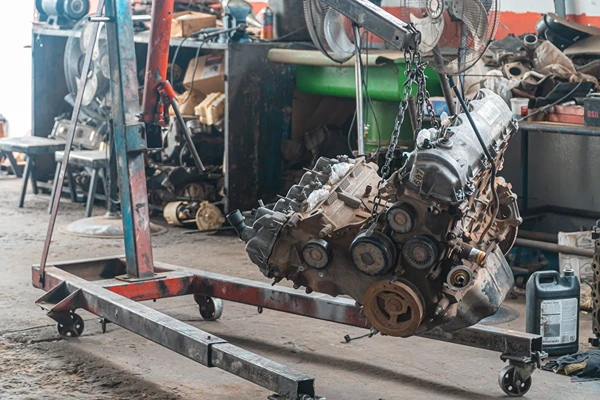 Major engine repair — cylinder head and valve work